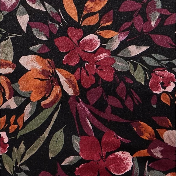 Torrid floral front tie overlay cardigan dark academia fall floral Halloween - Picture 9 of 9